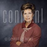 05-05-1989 Maartje van Weegen at studio in Amsterdam.

[keywords]Posed, Half Length, Eyecontact, TV presentator[/keywords]